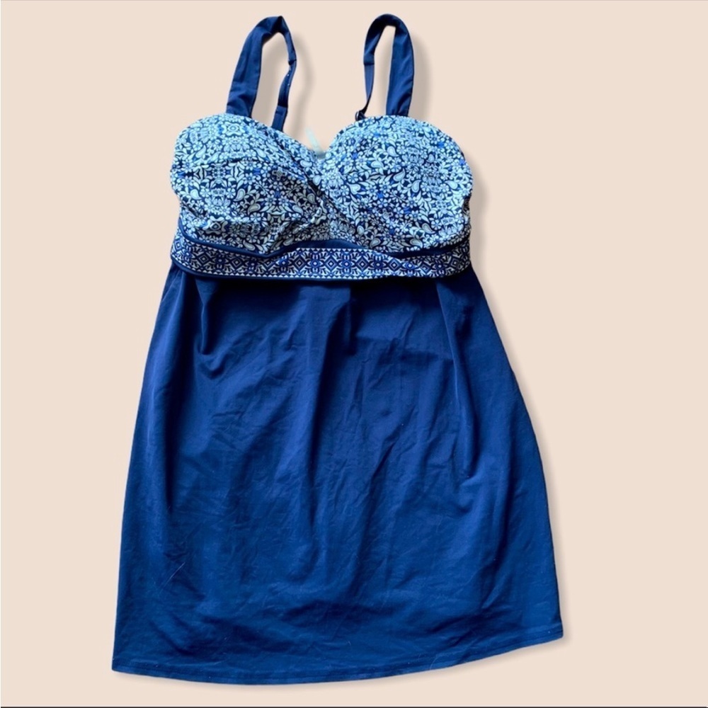 Lands End 2 piece Swim Dress and bottoms size 8 - Picture 2 of 9